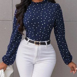 "Love"ly Contemporary Pullover Blouse